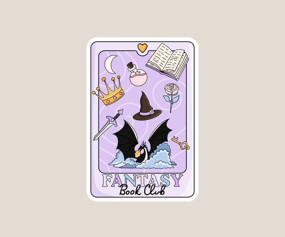 Fantasy Book Club Sticker