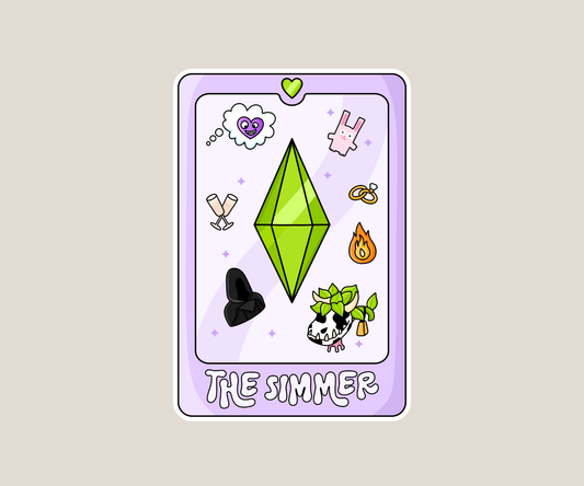 The Simmer Tarot Sticker