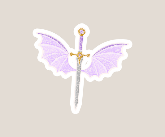 Winged Sword Sticker