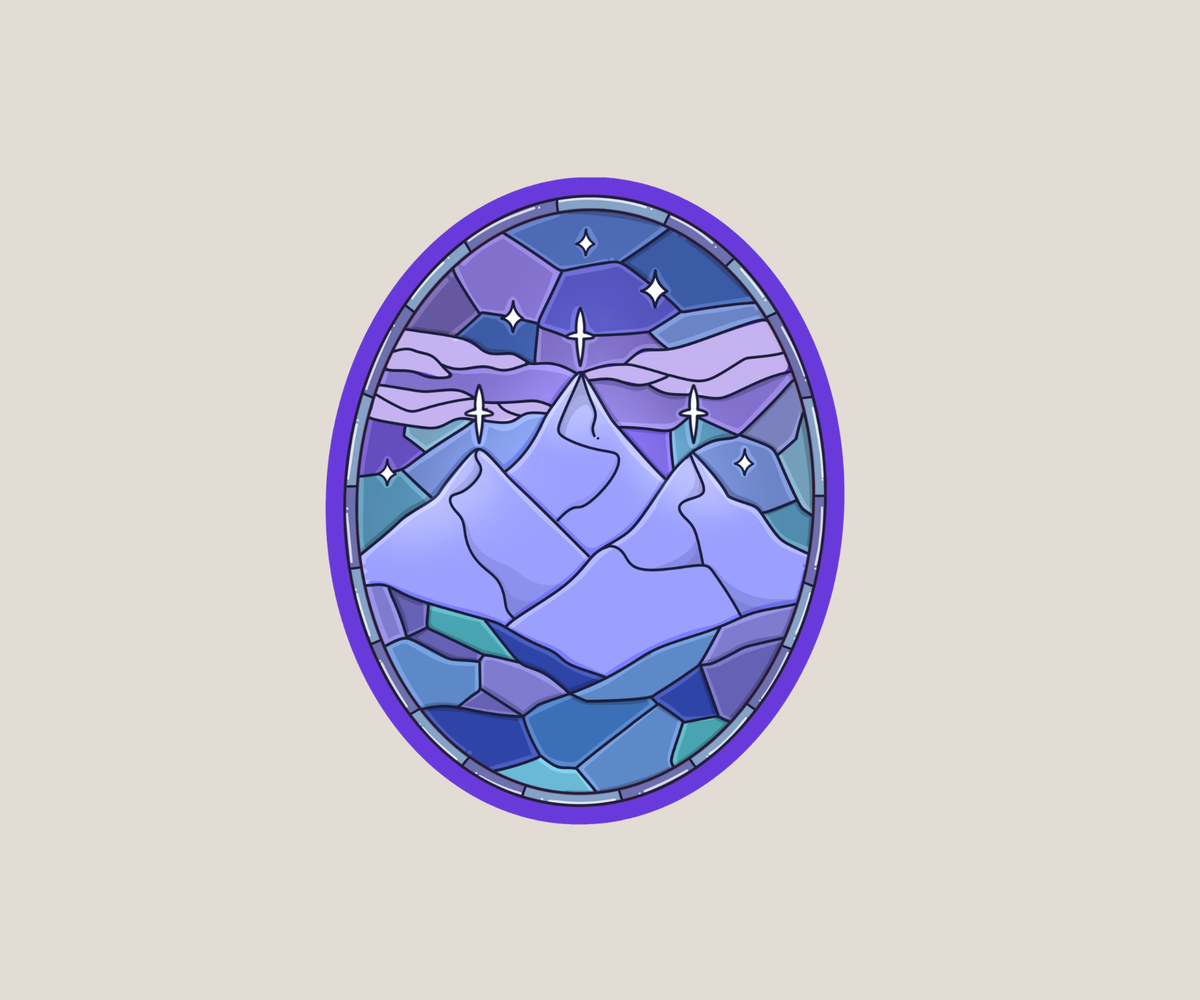 Stained Glass Window Sticker