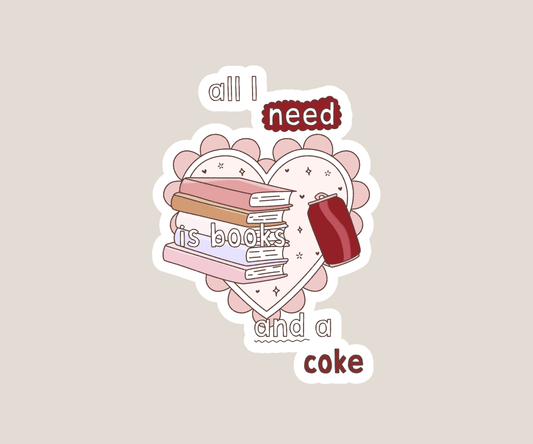 All I need is books and a coke sticker