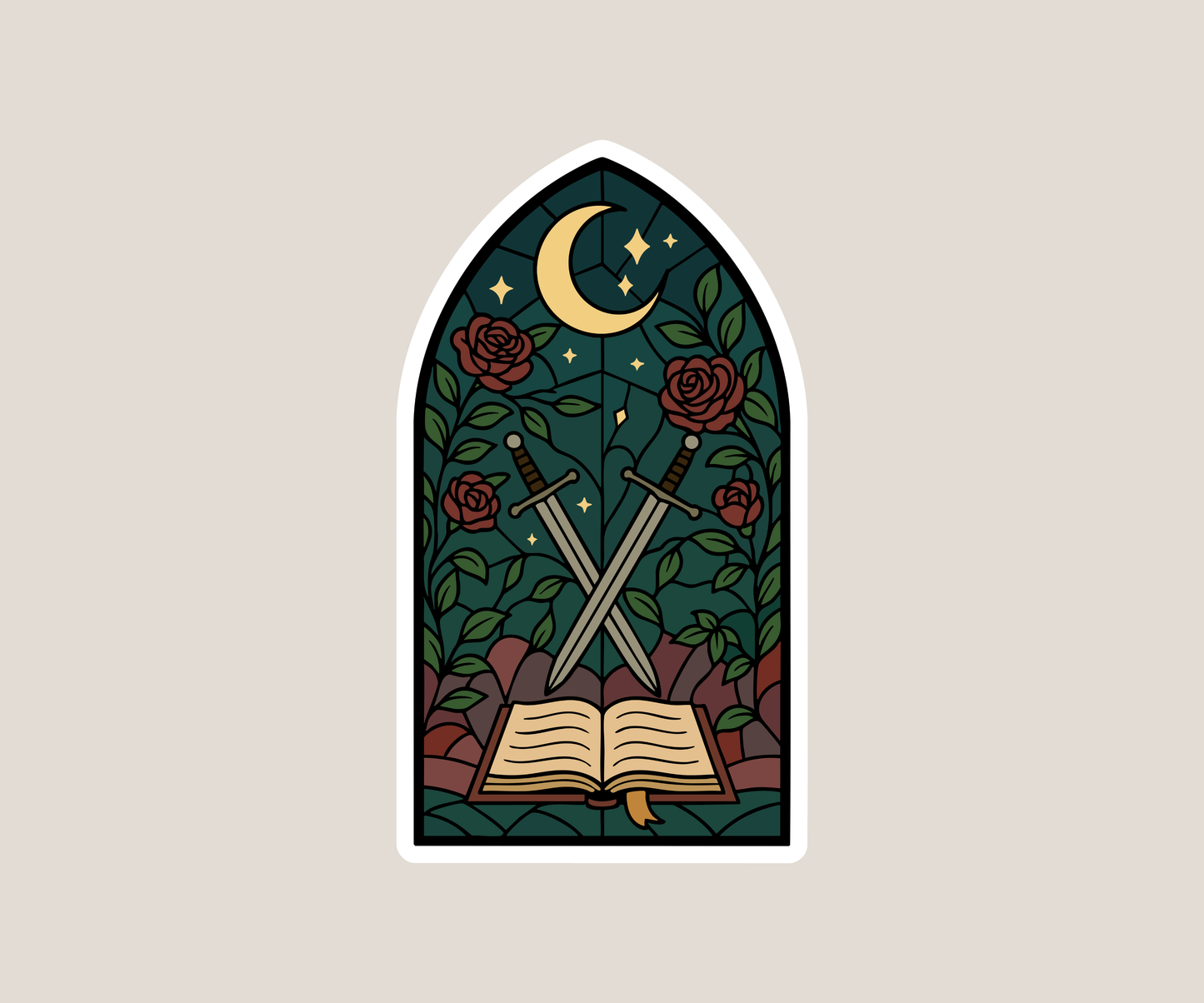 Stained Glass Window Sticker