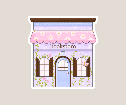 Cute Bookstore Sticker