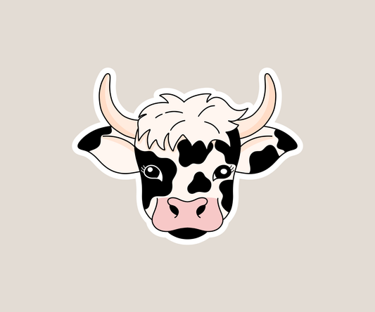 Cute Cow Sticker