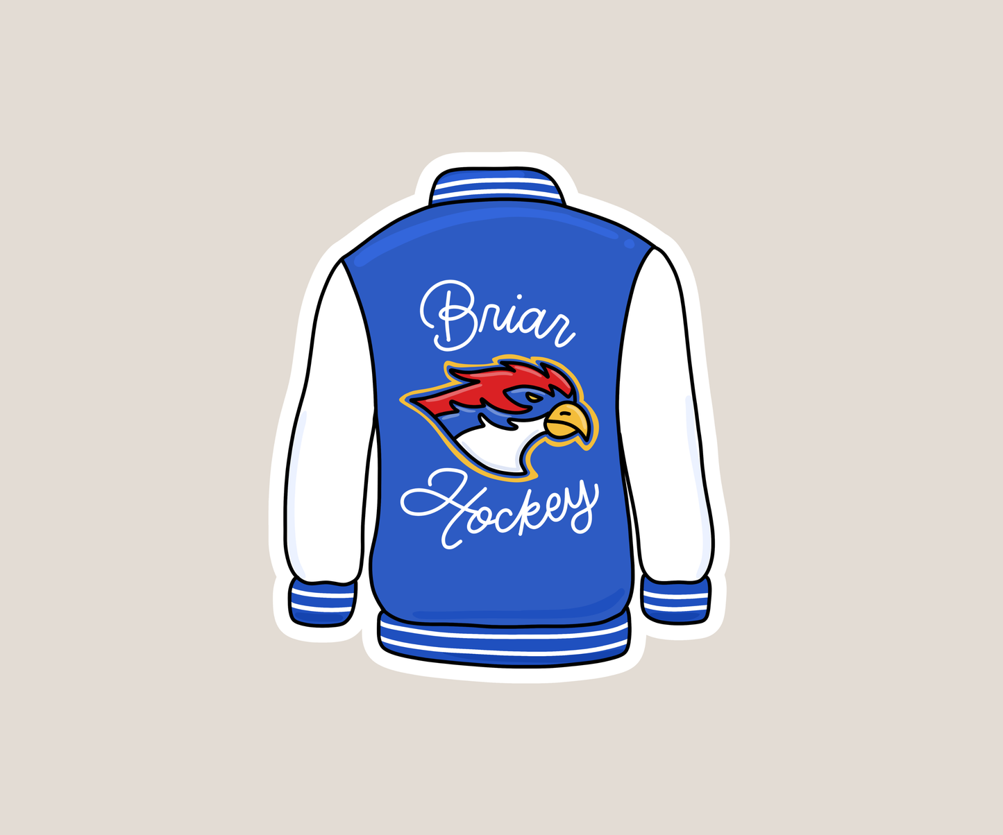 Briar Hockey Jacket Sticker