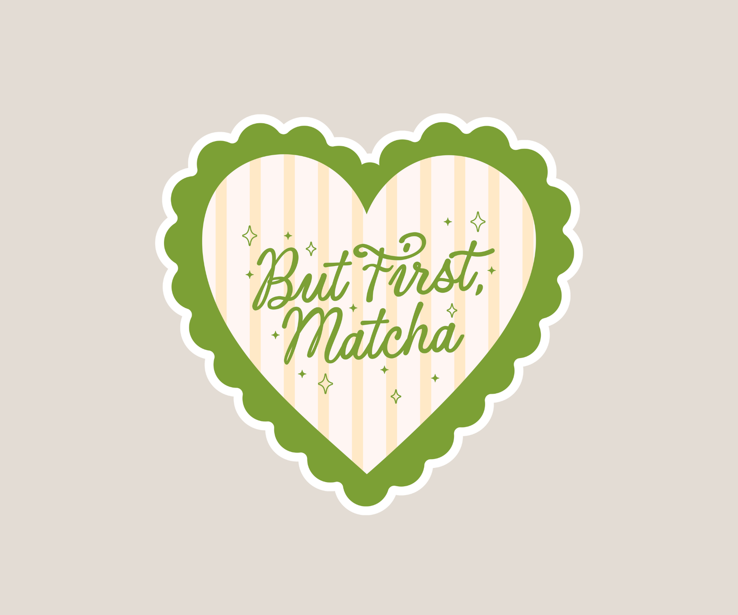 But First Matcha Sticker