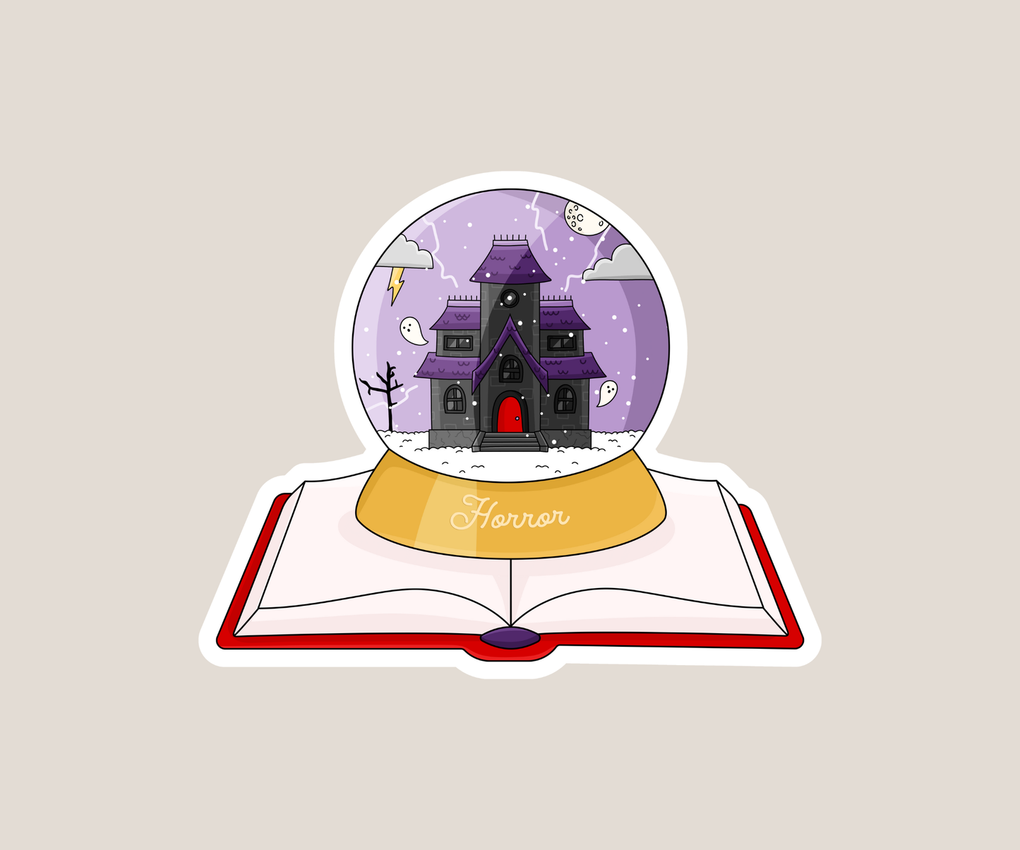 Horror Snowglobe Sticker
