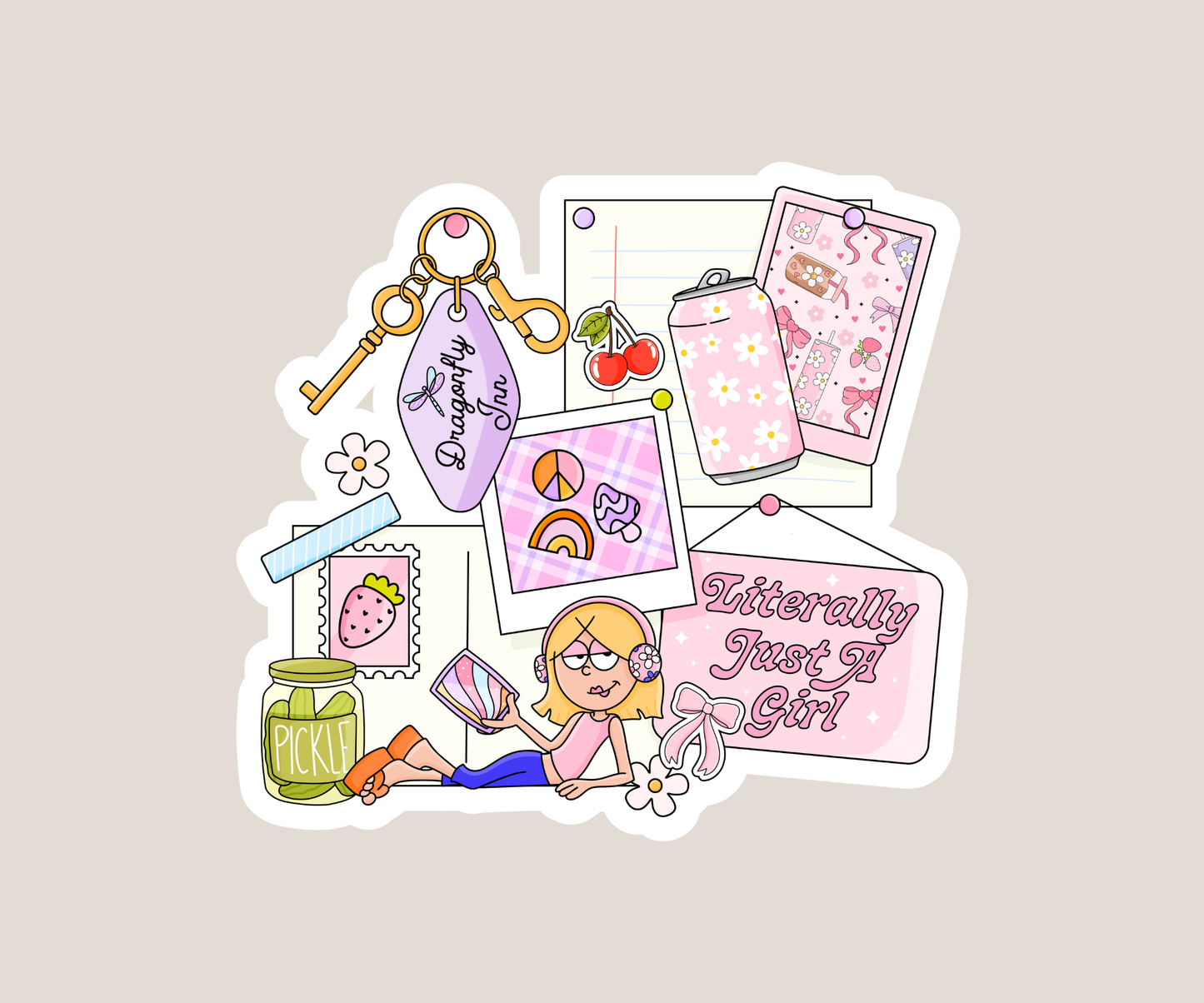 Literally just a Girl Sticker