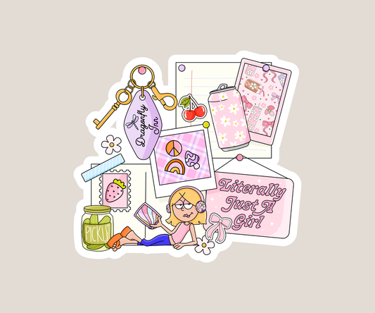 Literally just a Girl Sticker