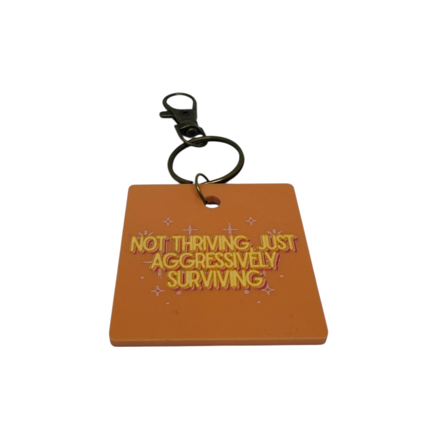 Not thriving just aggressively surviving keyring