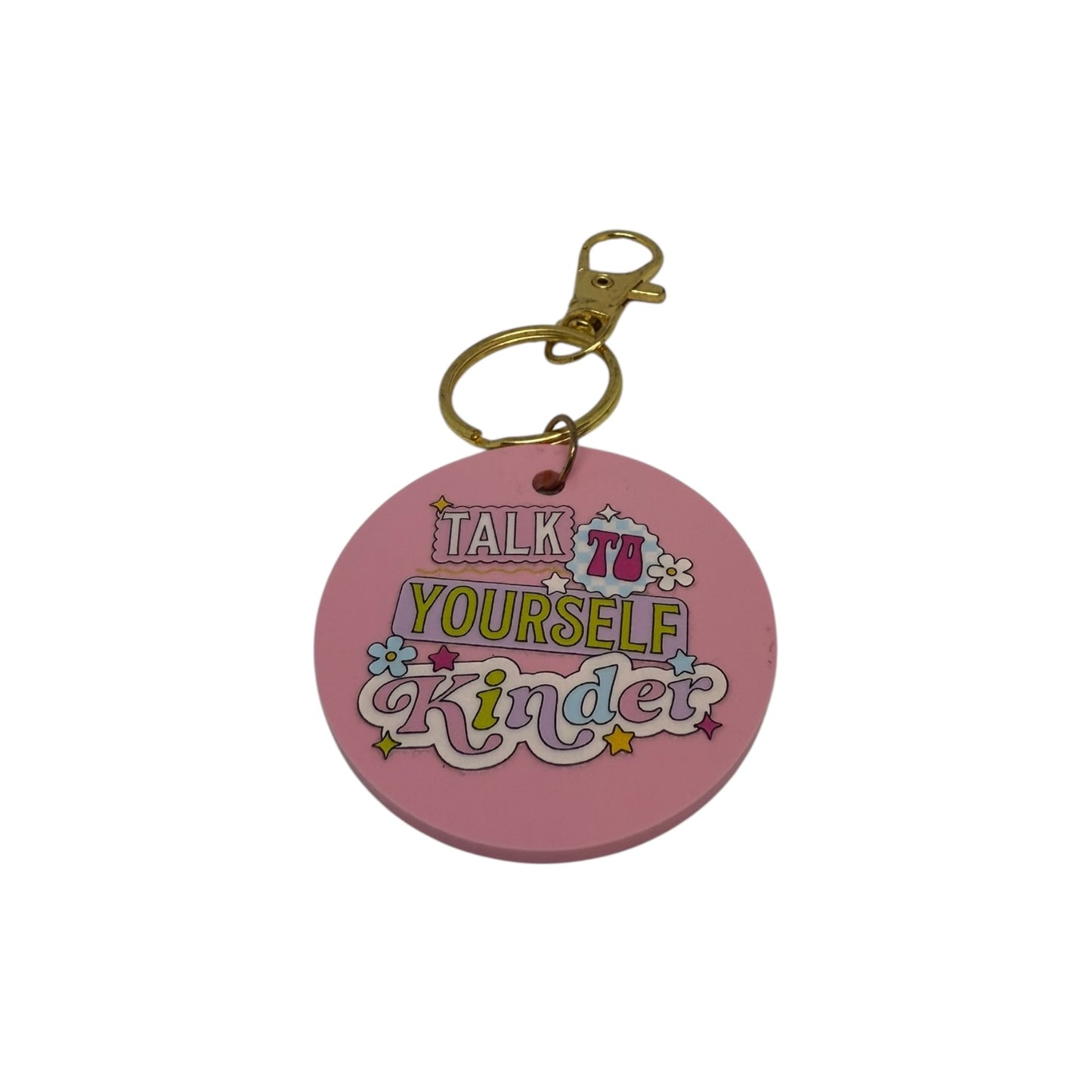 Talk kinder to yourself keyring