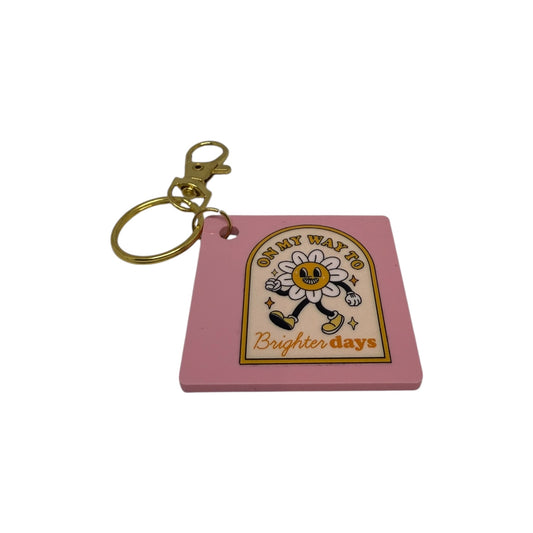 On my way to Brighter days Keyring