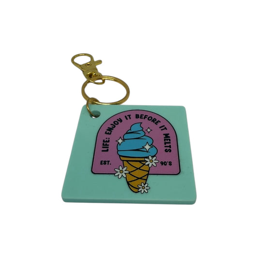 Life: Enjoy it before it melts keyring