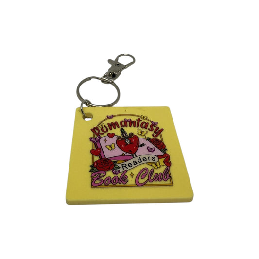 Romantasy book club keyring