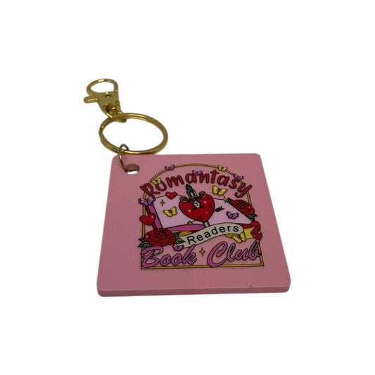 Romantasy book club keyring