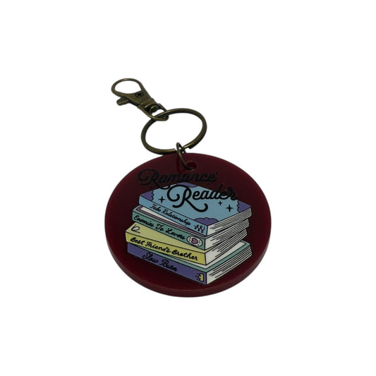 Romance reader keyring