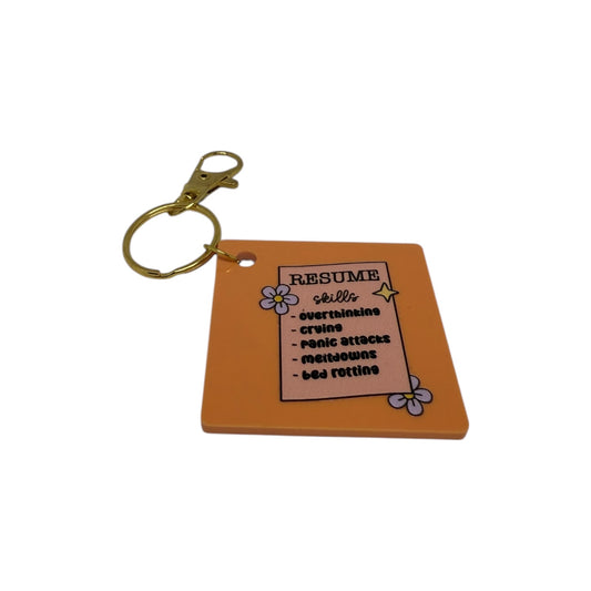 Resume skills keyring