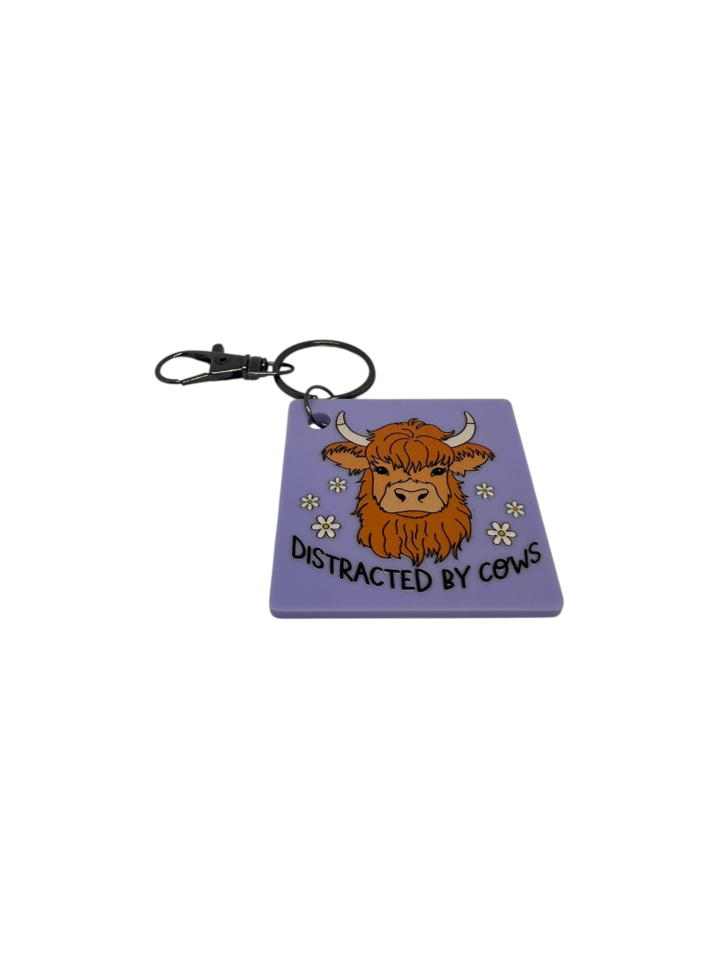 Distracted by cows keyring
