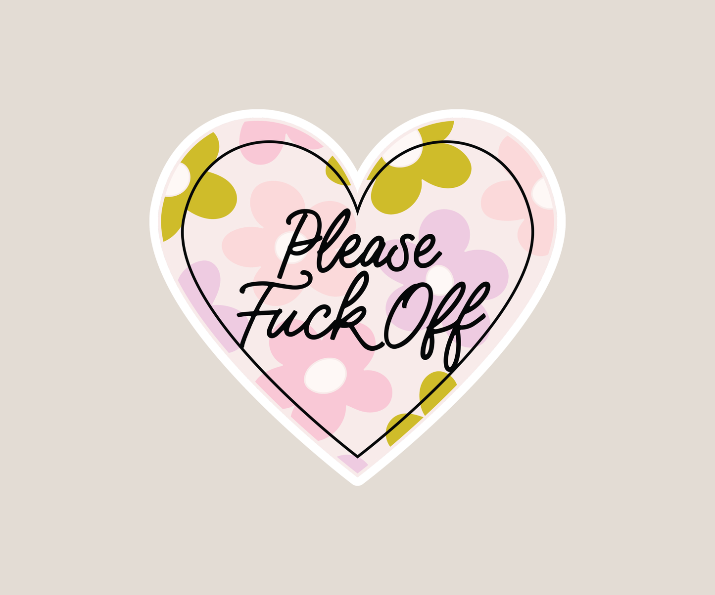Please F off Sticker
