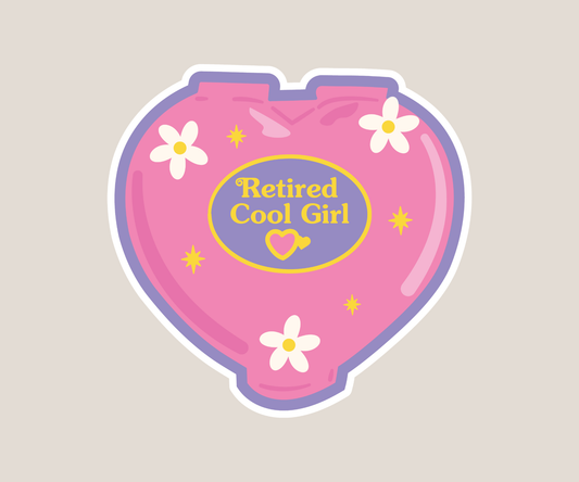 Retired Cool Girl Sticker