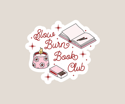 Slow Burn Book Club Sticker